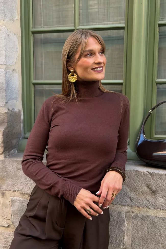 Pull Karolina Marron&nbsp;| Juste Elles
