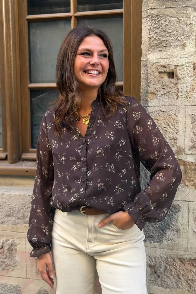Blouse Lolane Chocolat