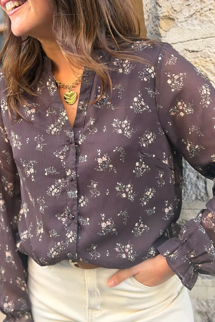 Blouse Lolane Chocolat