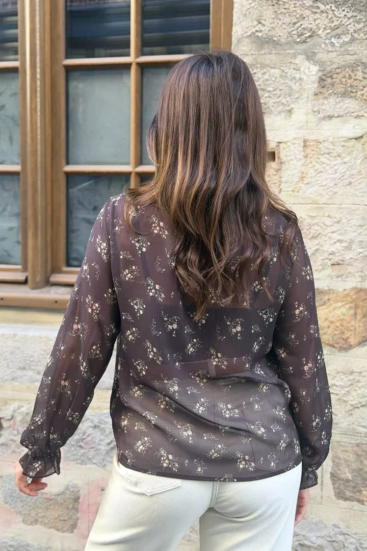 Blouse Lolane Chocolat