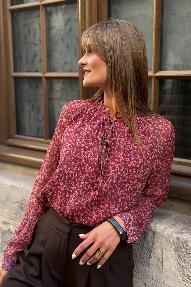Blouse Louisie Bordeaux