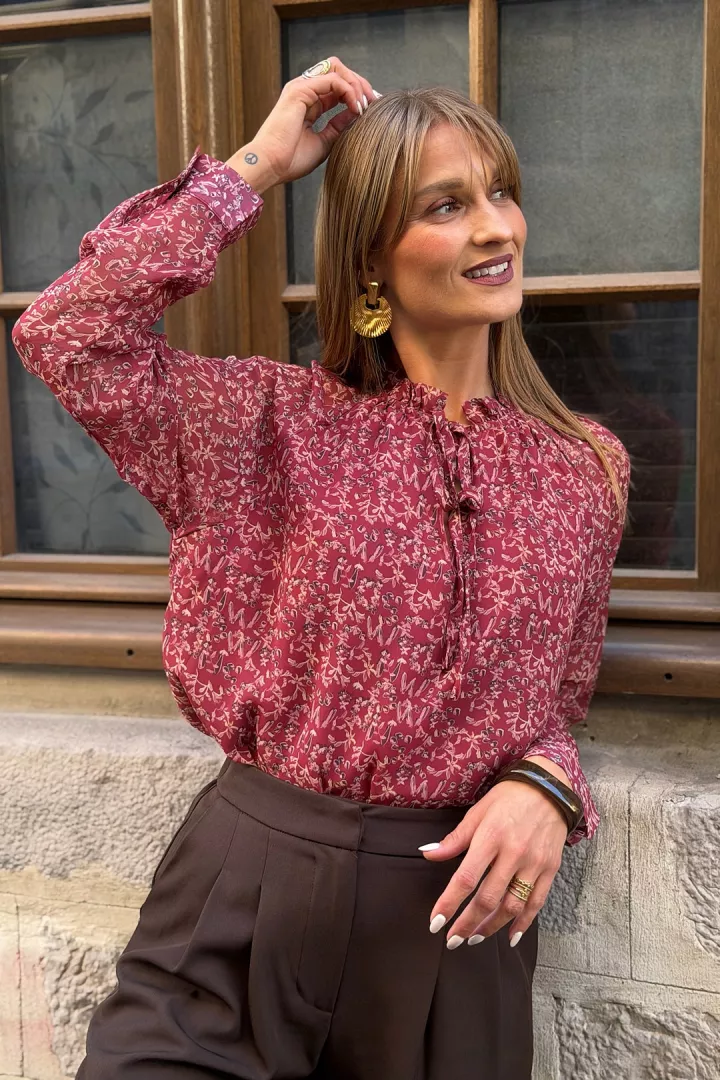 Blouse Louisie Bordeaux