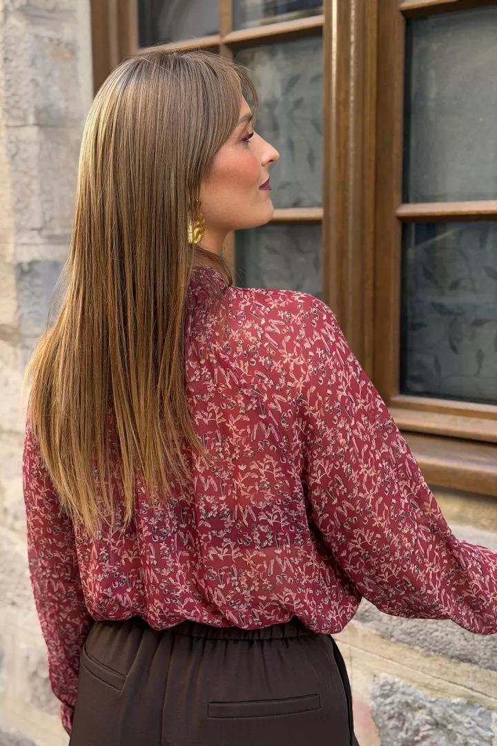 Blouse Louisie Bordeaux