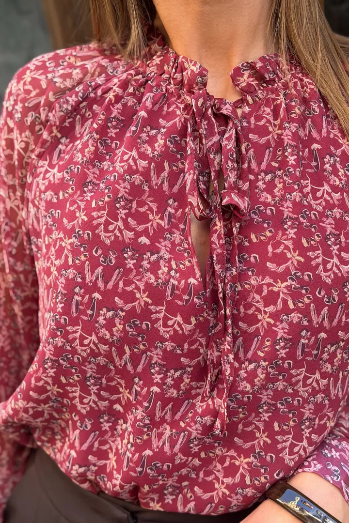Blouse Louisie Bordeaux
