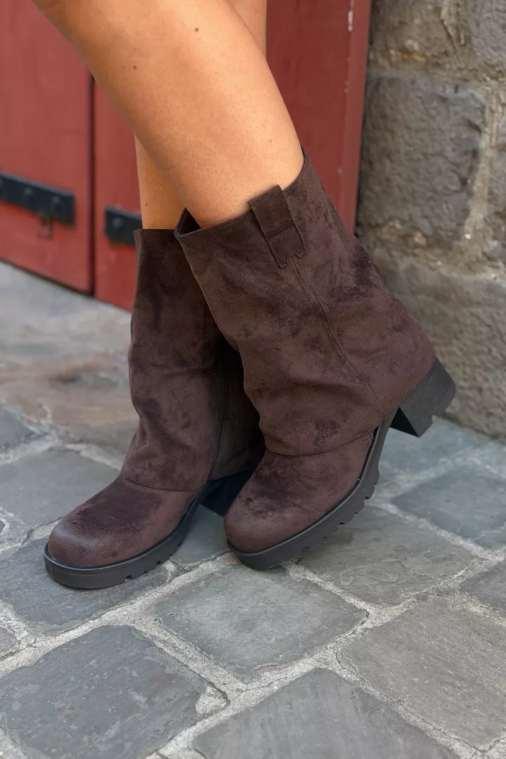 Chaussure Bottes Livie Chocolat