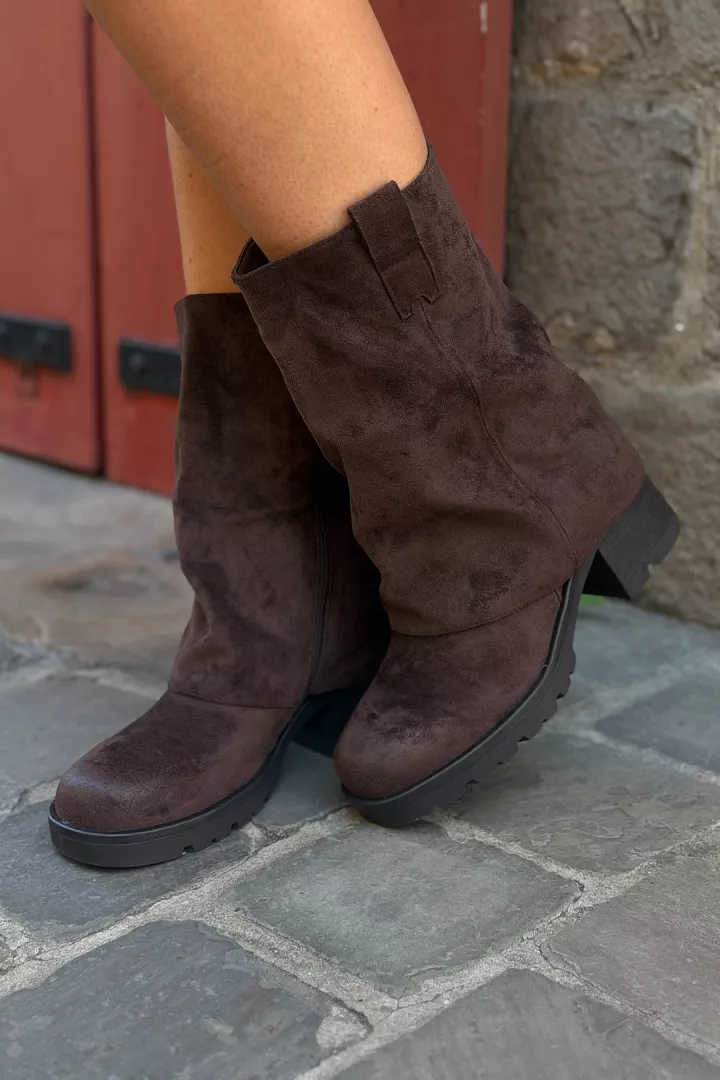 Chaussure Bottes Livie Chocolat