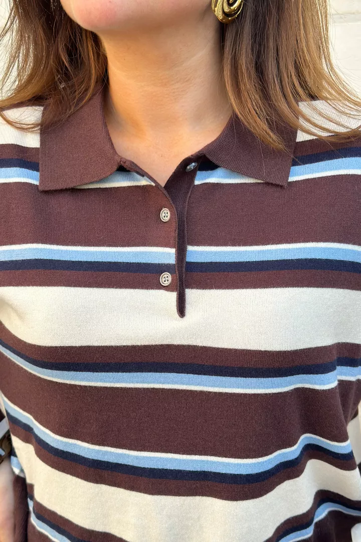 Pull Josie Choco-bleu