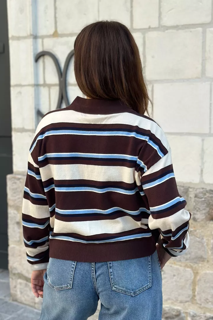 Pull Josie Choco-bleu