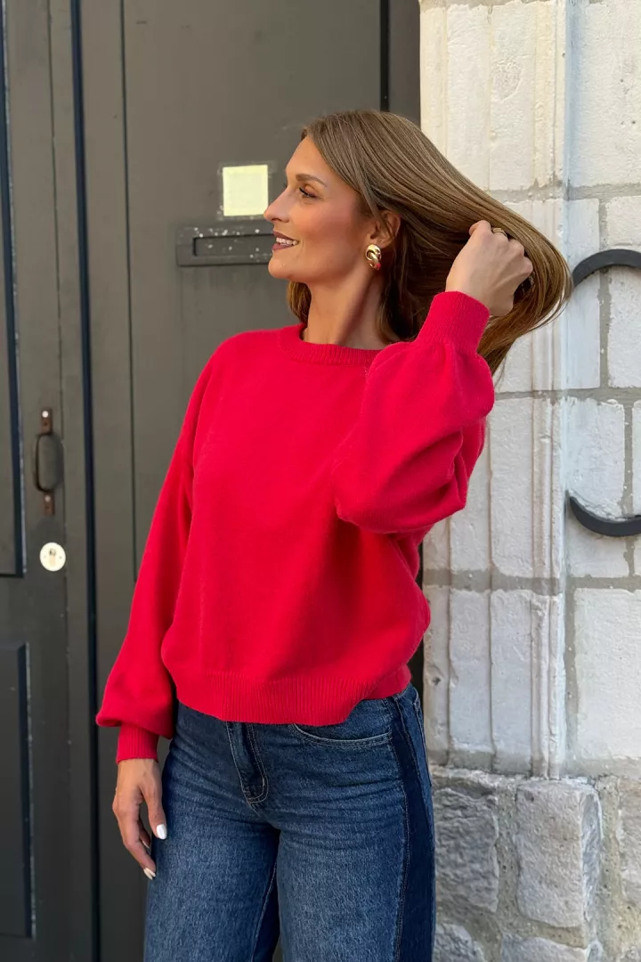 Pull Jeanne  Rouge