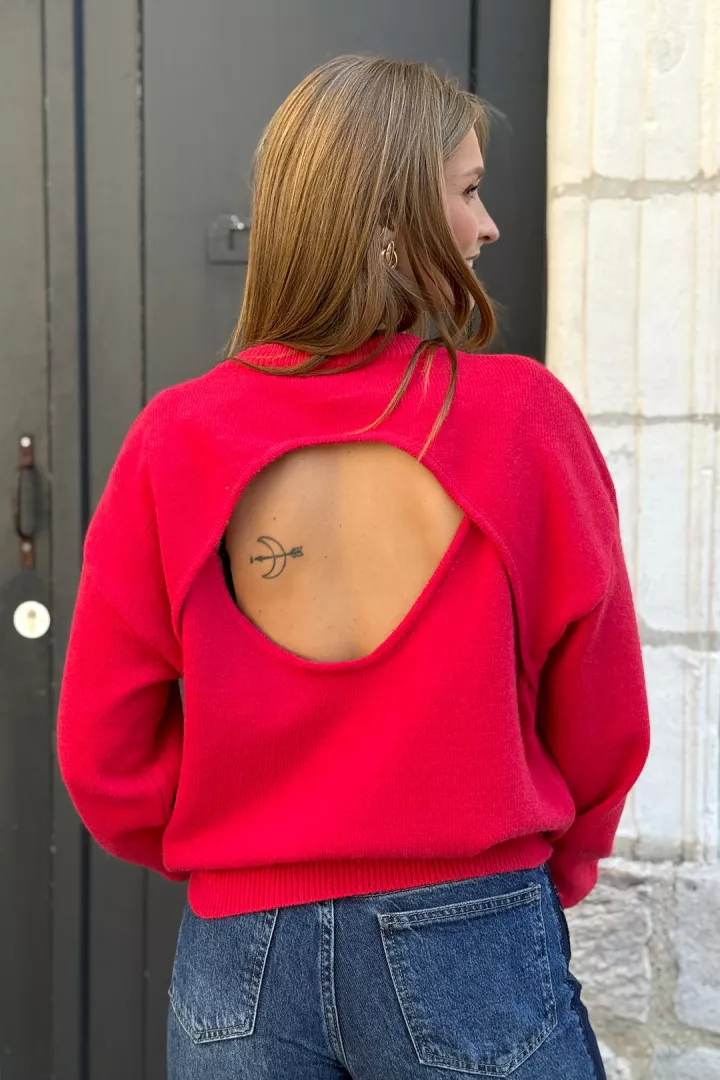 Pull Jeanne  Rouge