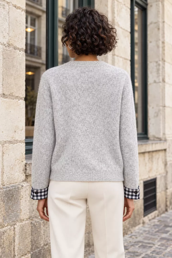 Gilet marine Gris