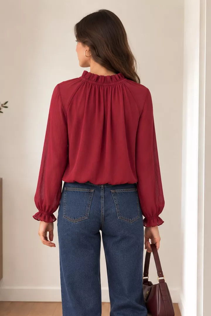 Blouse Lilo Bordeaux