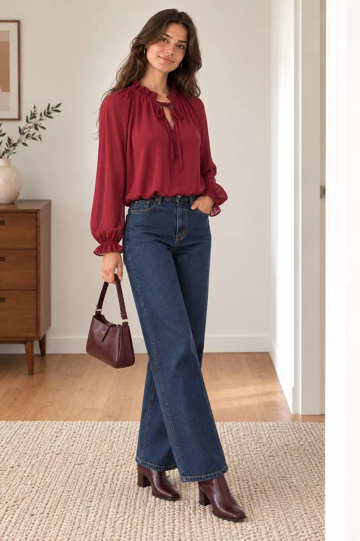 Blouse Lilo Bordeaux