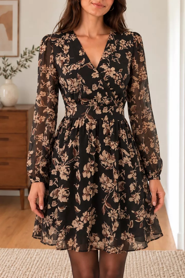 Robe courte Shilo Noir