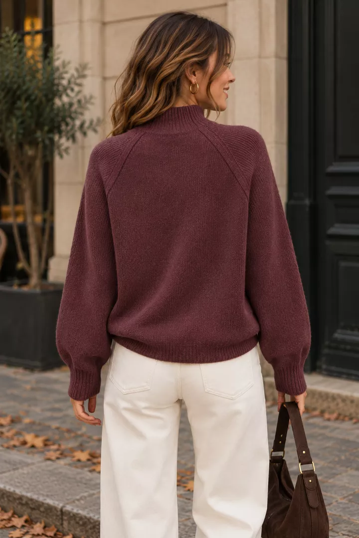 Pull Lumi Bordeaux