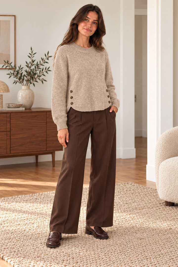 Pull Fitia Beige