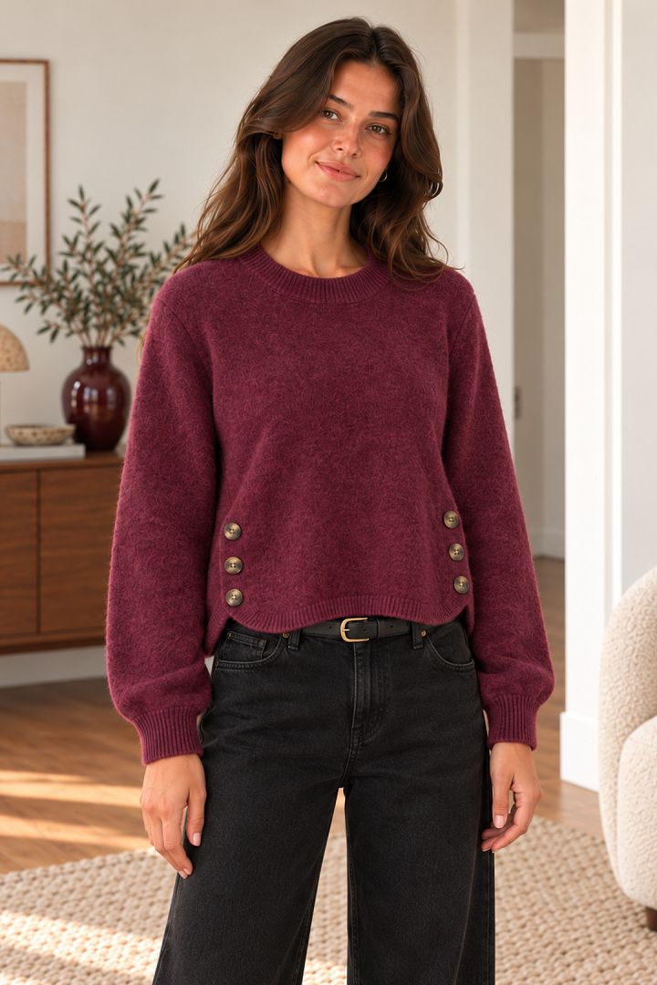 Pull Fitia Bordeaux