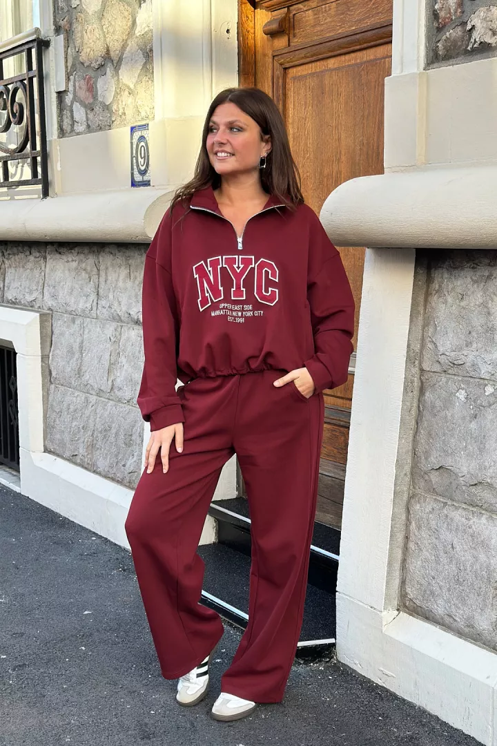 Pantalon Nuna Bordeaux