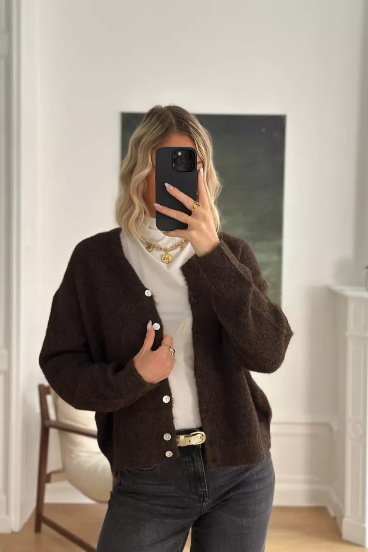 Gilet Dora Marron