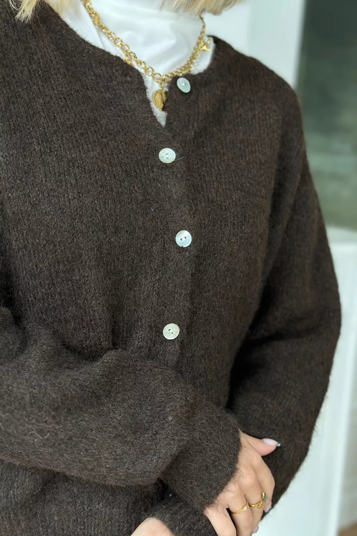 Gilet Dora Marron